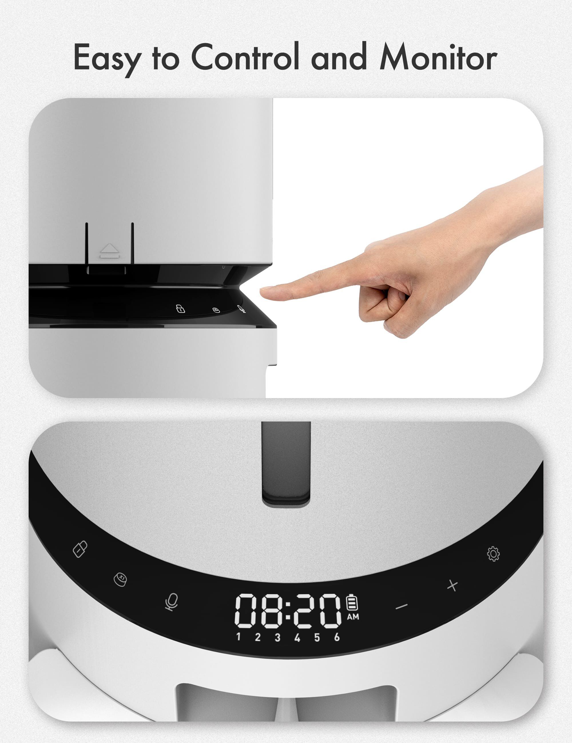 Petlibro - Distributeur Automatique Granary Dual Blanc - 5L Image num&eacute;ro 15