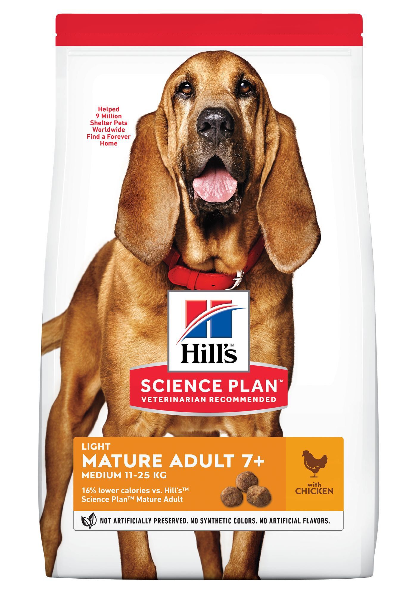 Hill's Science Plan - Mature Adult Light Croquettes Pour Chien Ag&eacute; Au Poulet  - 12kg Image num&eacute;ro 1