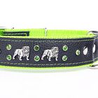 Yogipet - Collier Bulldog Cuir Crystal pour Chien - Vert image number null