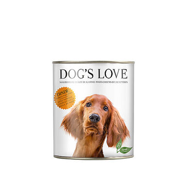 Dog's Love - Boite Menu Complet 100% Naturel à la Dinde pour Chiens - 200g