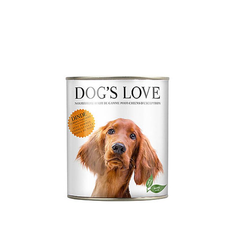 Dog's Love - Boite Menu Complet 100% Naturel à la Dinde pour Chiens - 200g image number null