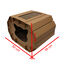 Croci - Maison Griffoir en Carton pour Chats - 50x38x35cm Indicateur image numéro 9