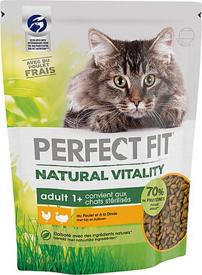 Perfect Fit - Croquettes Natural Vitality au Poulet et à la Dinde pour Chat - 1Kg