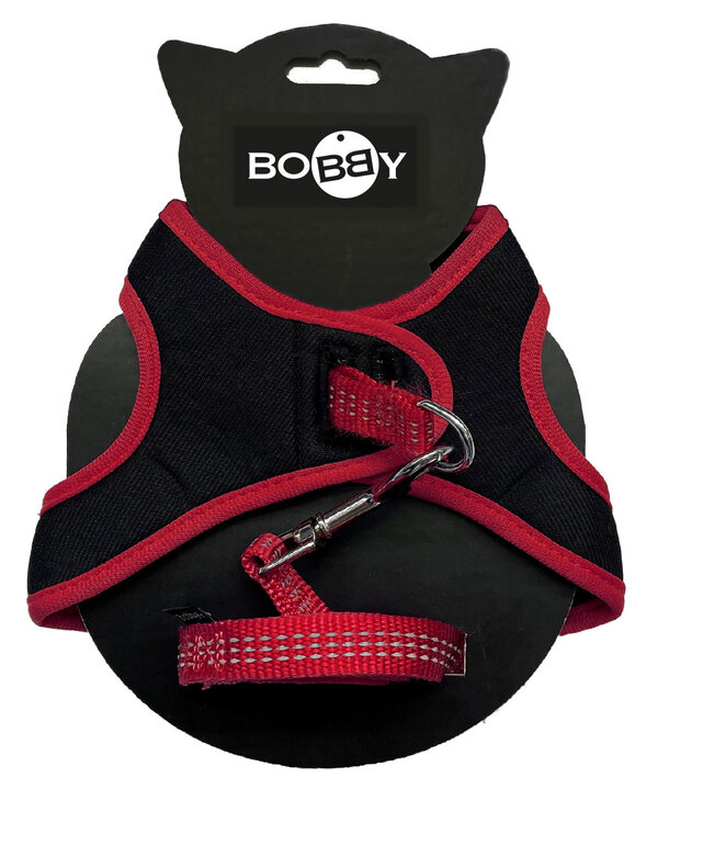 Bobby - Pack Harnais Mini + Laisse Safe Rouge pour Chat - XS image number null