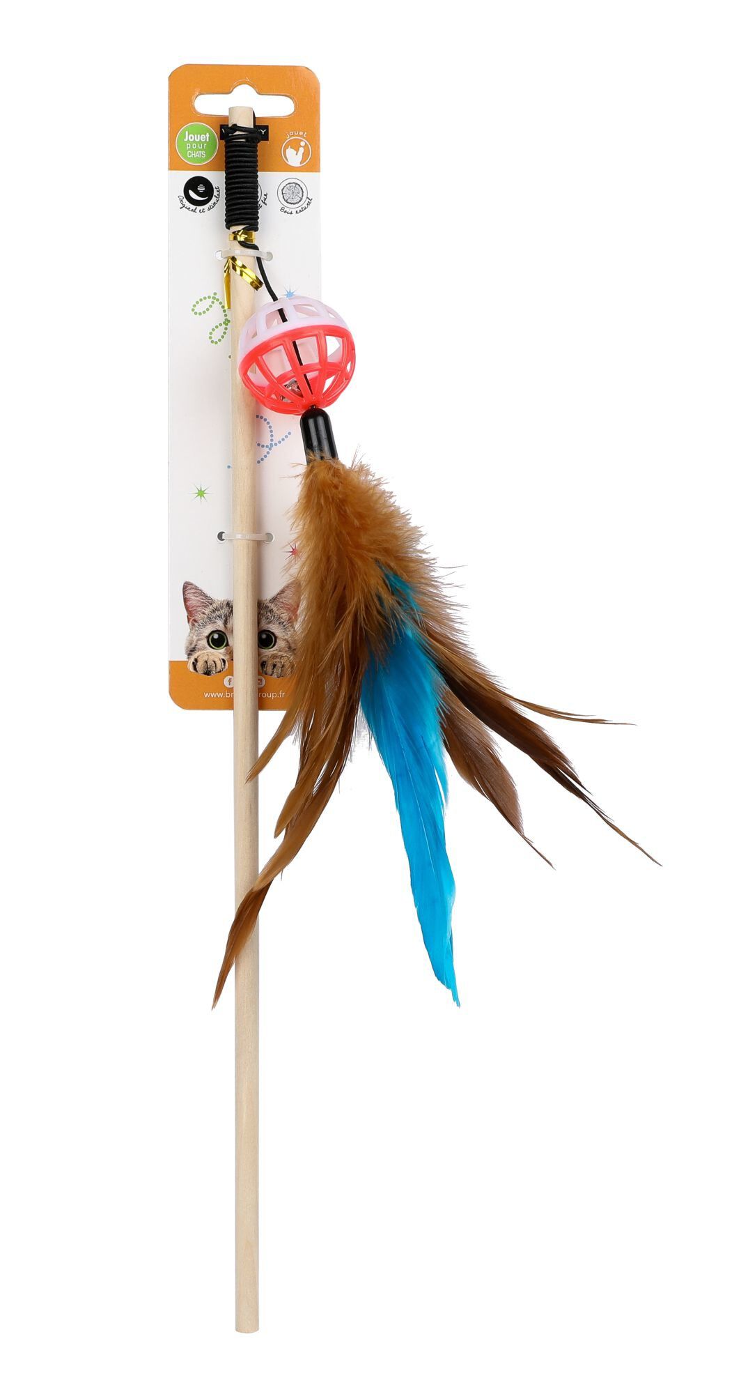 Wouapy -  Jouet Canne &agrave; P&ecirc;che Cirque pour Chat - 40cm Image num&eacute;ro 2