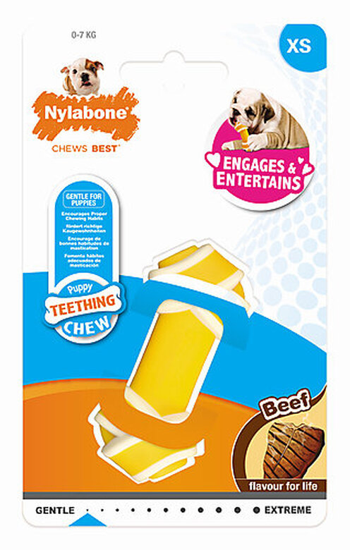 Anka - Jouet Nylabone Puppy Rawhide Knot pour Chiot- XS image number null