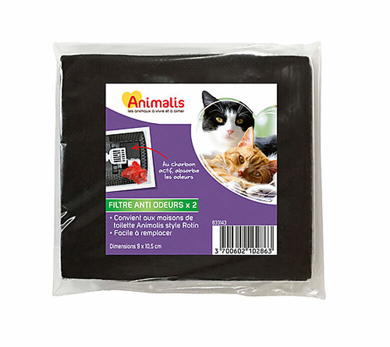 Animalis - Filtres à Charbon pour Maison de Toilette Rotin - x2 Image numéro 1 Animalis - Filtres à Charbon pour Maison de Toilette Rotin - x2 Image numéro 1