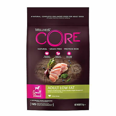 Wellness CORE - Croquettes Light Poulet et Dinde pour Chien de Petite Race - 5Kg