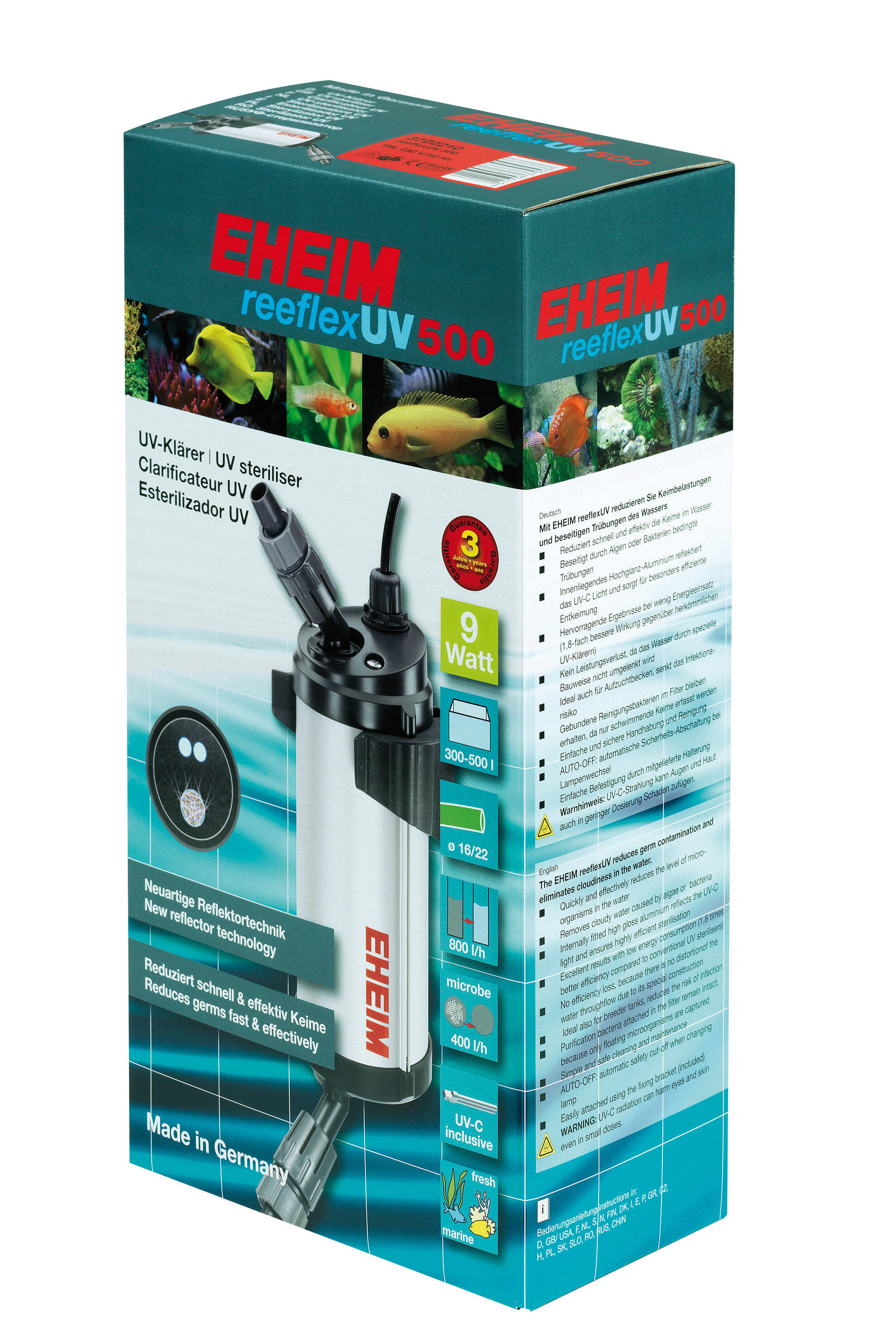 Eheim - St&eacute;rilisateur Reeflex UV 500 pour Aquarium - 9W Image num&eacute;ro 1