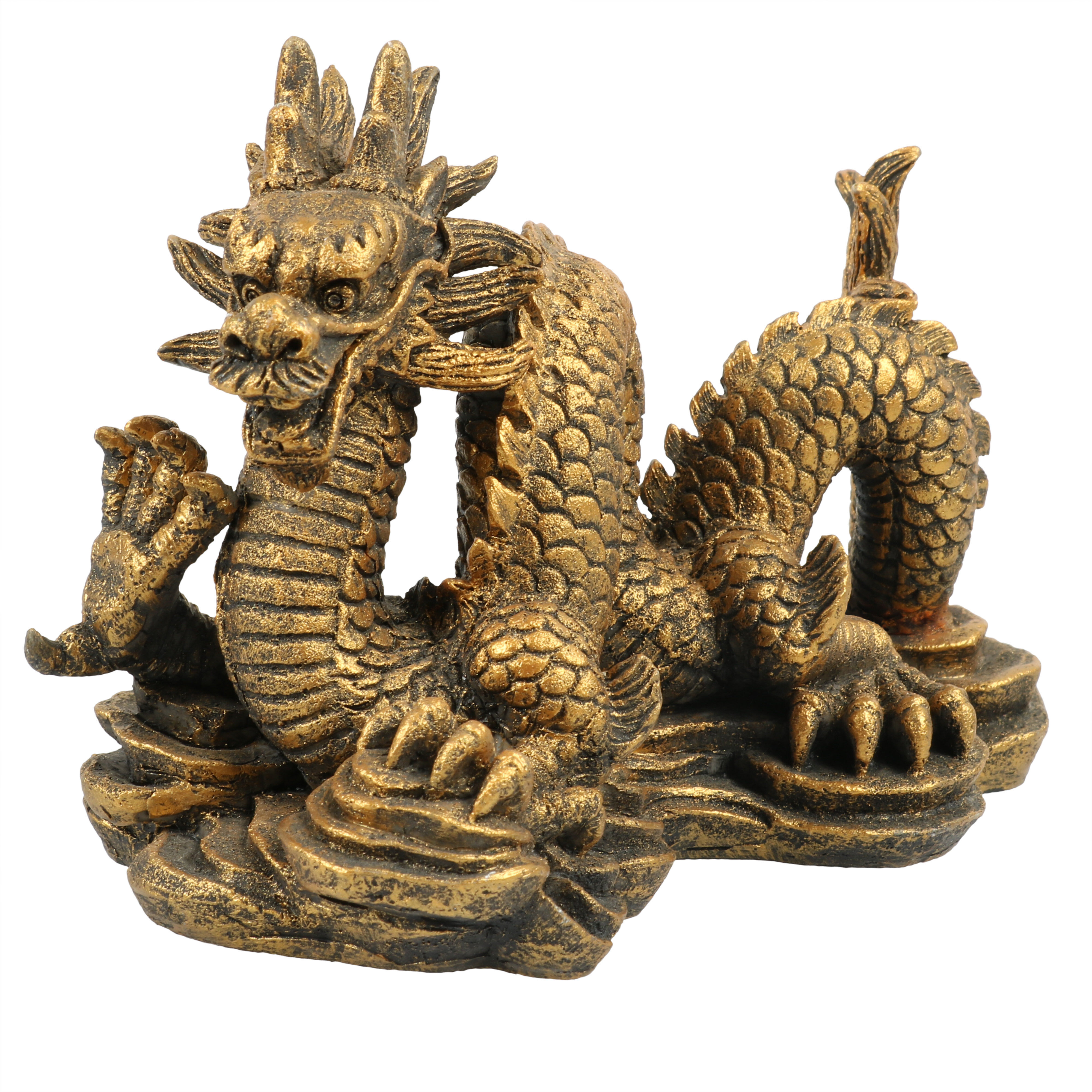 Aquadella - D&eacute;coration Zodiaque Dragon pour Aquarium - 14x8,5x10cm Image num&eacute;ro 1