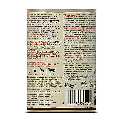 Lily's Kitchen - Recette B&oelig;uf aux Carottes et aux Pommes de Terre pour Chiens - 400g Image num&eacute;ro 3