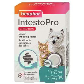 Beaphar - IntestoPro comprimés améliore les selles des chats et petits chiens (< 15kg) - 20 cps