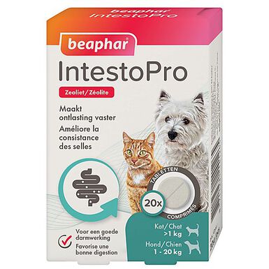 Beaphar - IntestoPro comprimés améliore les selles des chats et petits chiens (< 15kg) - 20 cps