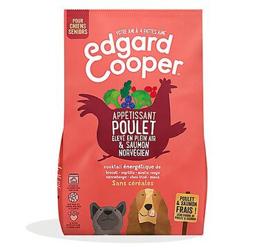 Edgard & Cooper - Croquettes Poulet et Saumon pour Chien Senior - 7Kg