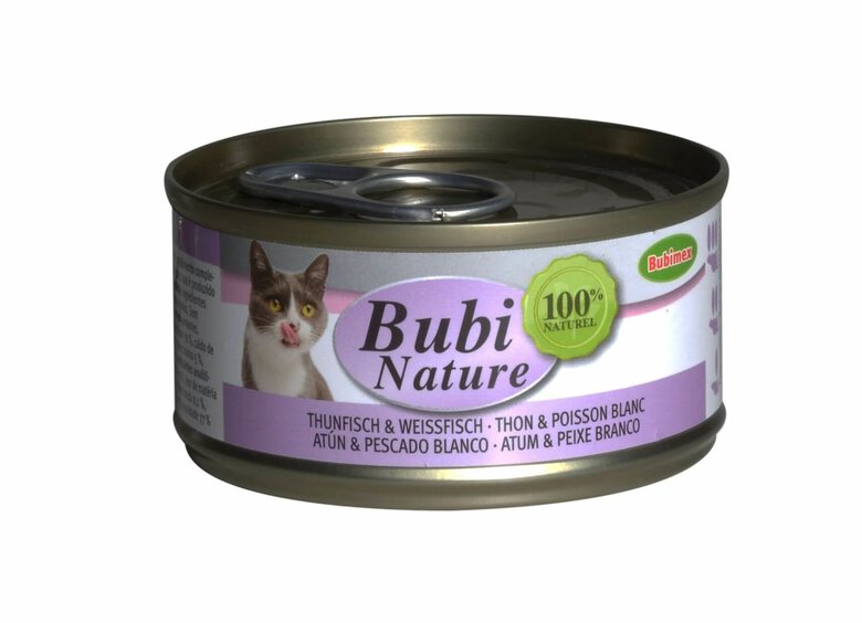 Bubimex - Pâtée Bubi Nature Thon et Poisson Blanc pour Chat - 70g Image numéro 1 Bubimex - Pâtée Bubi Nature Thon et Poisson Blanc pour Chat - 70g Image numéro 1