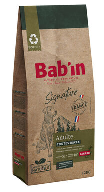 Bab'in - Croquettes Canard pour Chien Medium