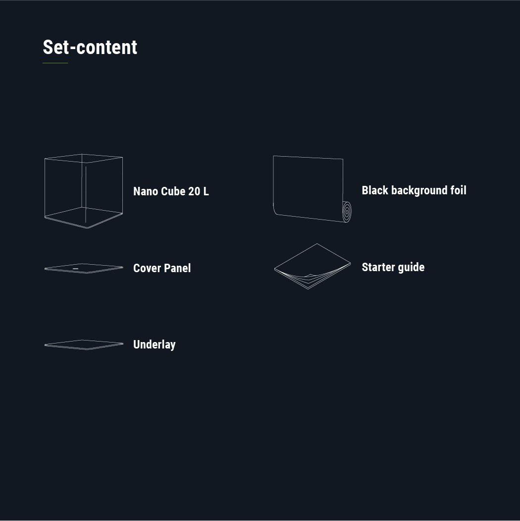 Dennerle - Mini Aquarium Nano Cube Coins Arrondis - 20L Image num&eacute;ro 3