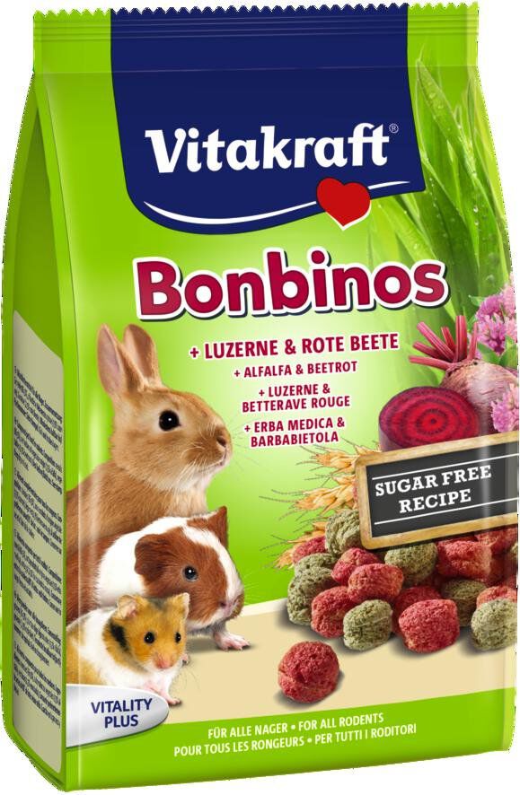 Vitakraft - Friandises Bonbinos &agrave; la Betterave et Luzerne pour Lapins et Rongeurs - 40g Image num&eacute;ro 1