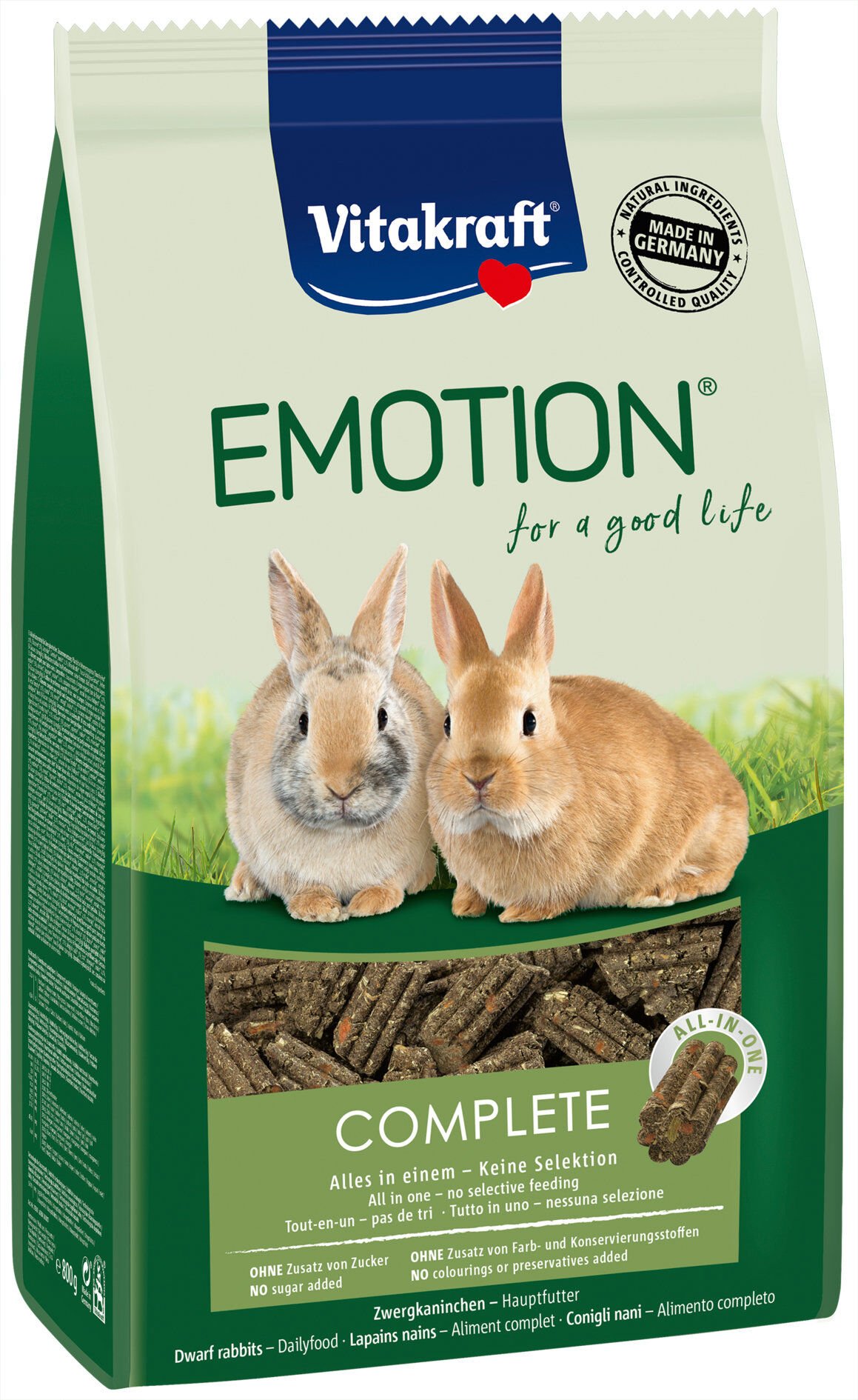 Vitakraft - Aliment Emotion Complete pour Lapins Adultes - 800g Image num&eacute;ro 1