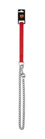 Animalis - Laisse Métal Fine Confort 15mm et 100cm pour Chien - Rouge