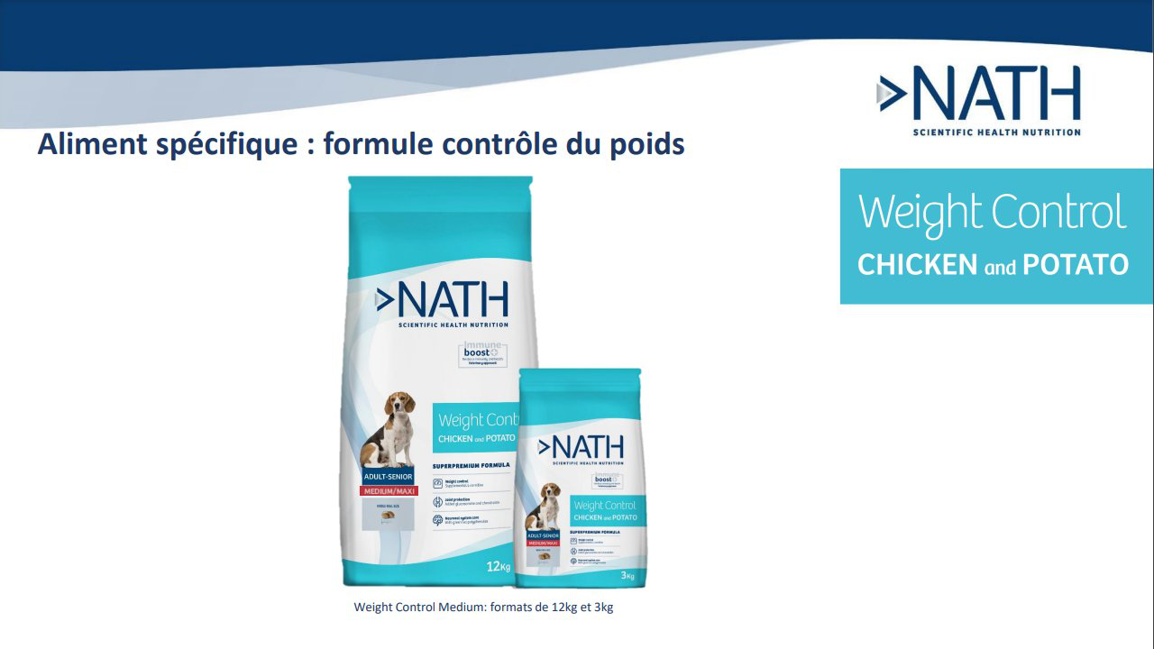 Nath - Croquettes Medium/Maxi Adult Weight Control au Poulet pour Chien - 3Kg Image num&eacute;ro 4
