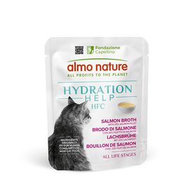 Almo Nature - Pochon HFC Hydratation Help Bouillon de Saumon pour Chats - 50g