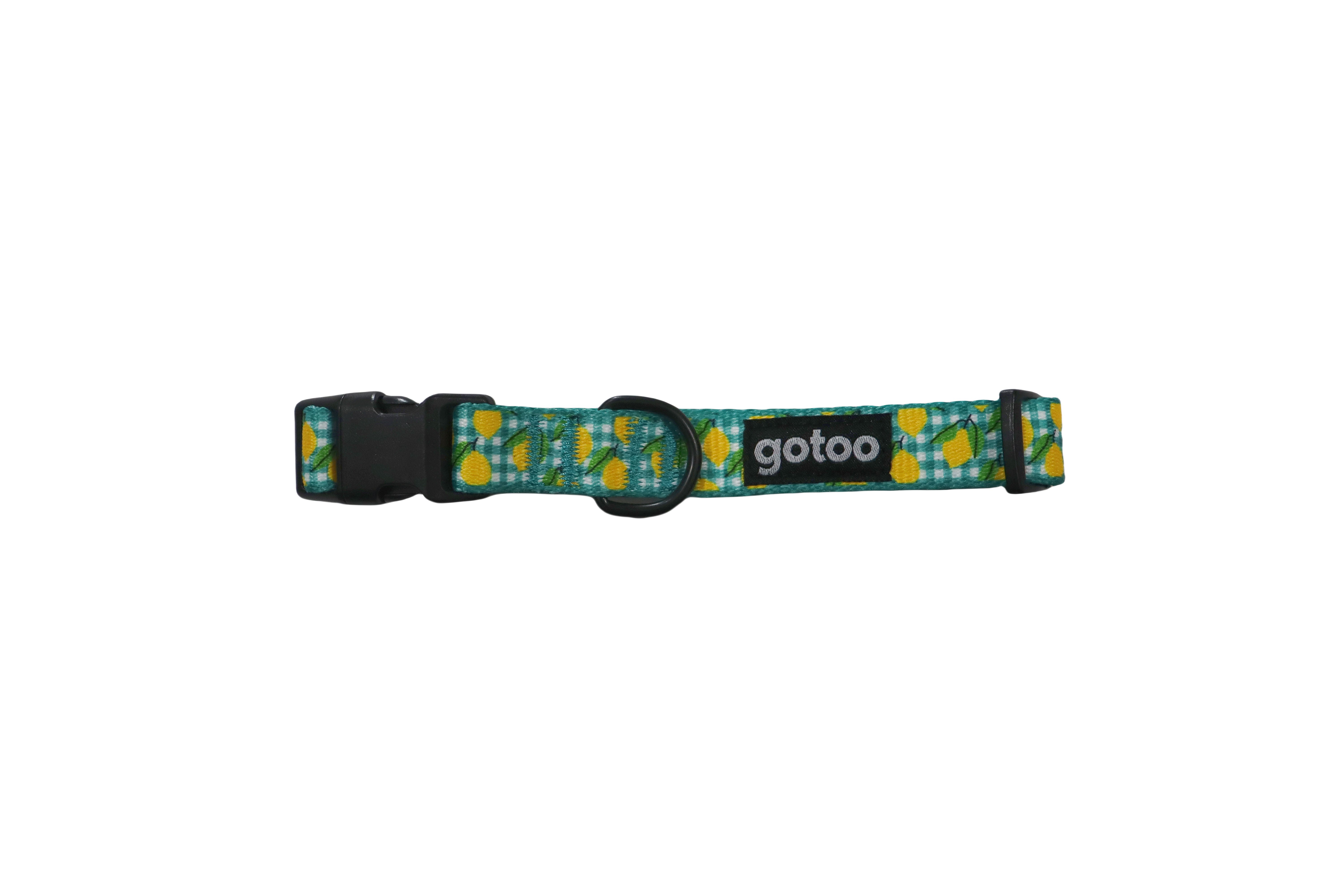 Gotoo - Collier Vichy Jaune pour Chien - M Image num&eacute;ro 1