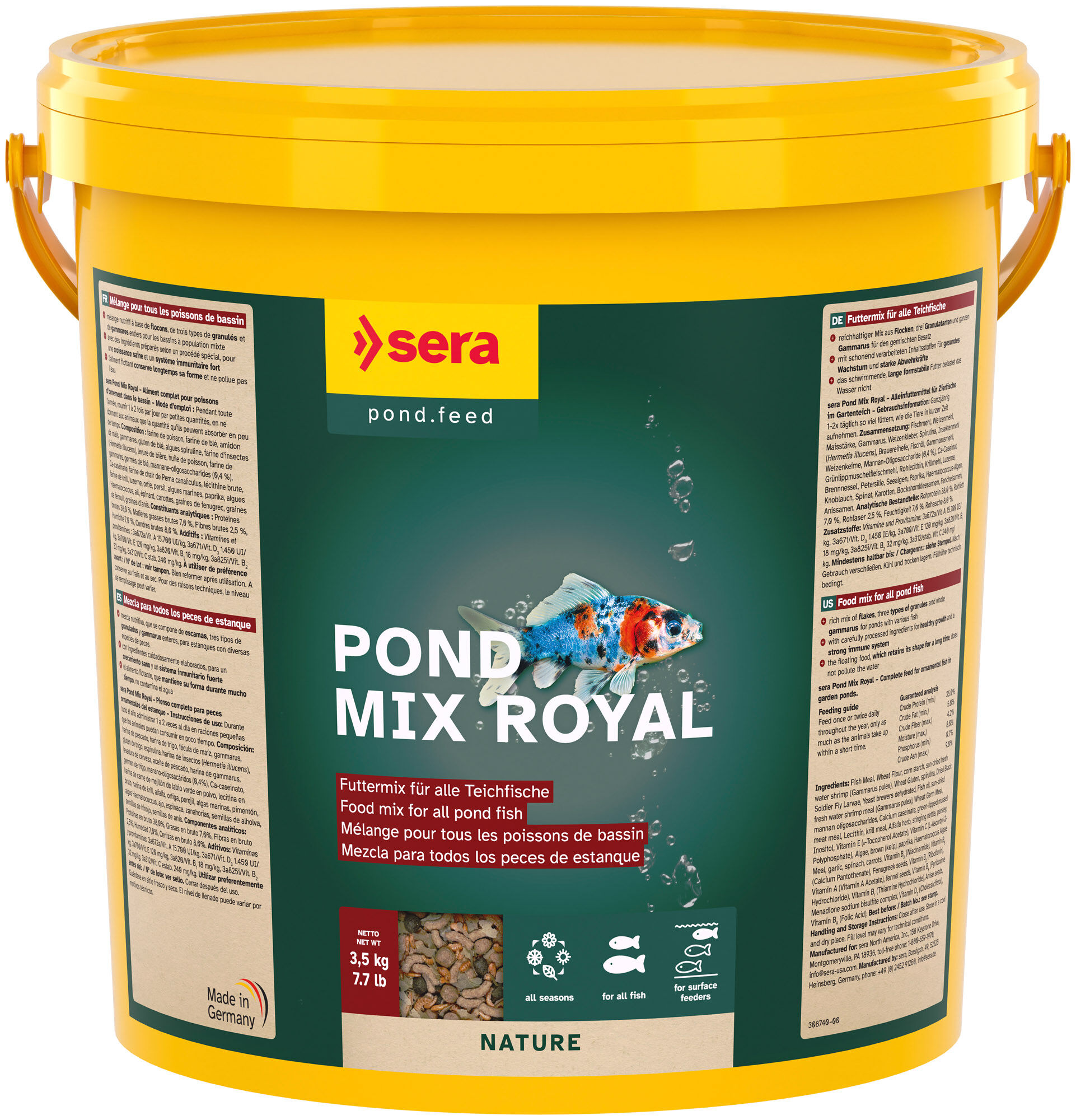 Sera - Pond Mix Royal Nature 21.000 ml - 3,5 kg Image num&eacute;ro 1