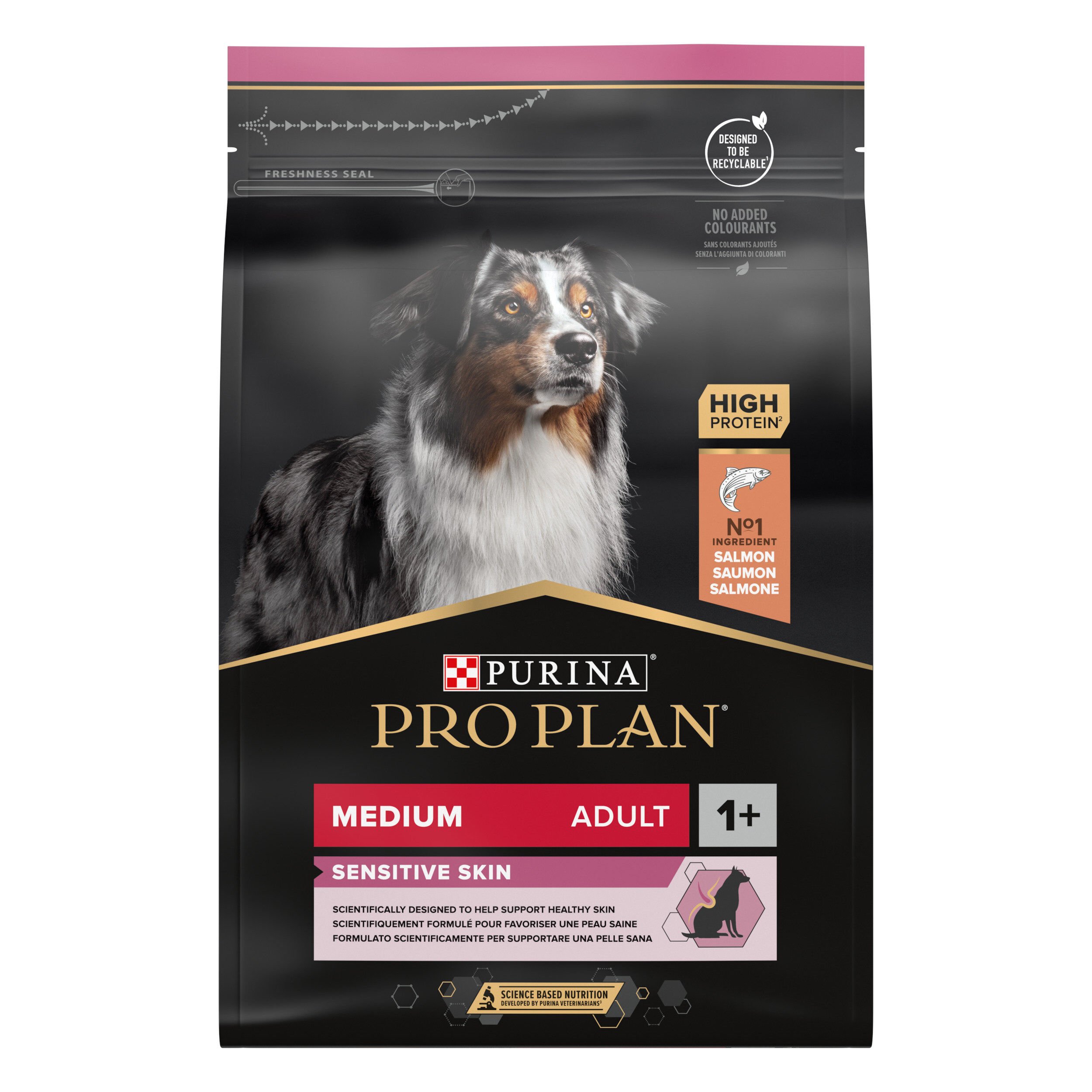 Pro Plan - Croquettes Medium Sensitive Skin Saumon pour Chien - 3Kg Image num&eacute;ro 1