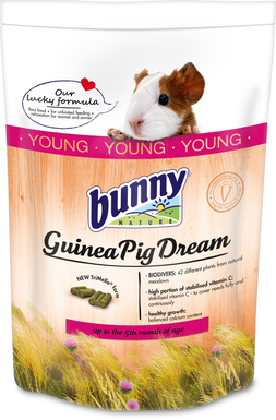 BunnyNature - Alimentation jeune cochon d'Inde GuineaPigDream YOUNG - 1,5kg