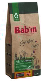 Bab'in - Croquettes sans Céréales au Poulet pour Chat Stérilisé