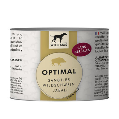 William's - Pâtée OPTIMAL au Sanglier pour Chien