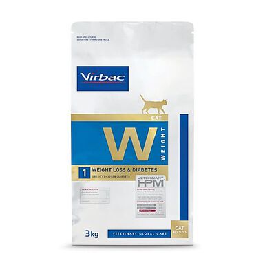 Virbac - Croquettes Veterinary HPM Weight Loss & Diabetes pour Chats - 3Kg