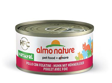 Almo Nature - Pâtée en Boîte HFC Natural Poulet avec Foie pour Chat - 70g