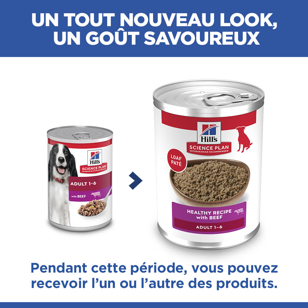 Hill's Science Plan - Adult Boite Pour Chien Au B&oelig;uf  - 370g Image num&eacute;ro 3