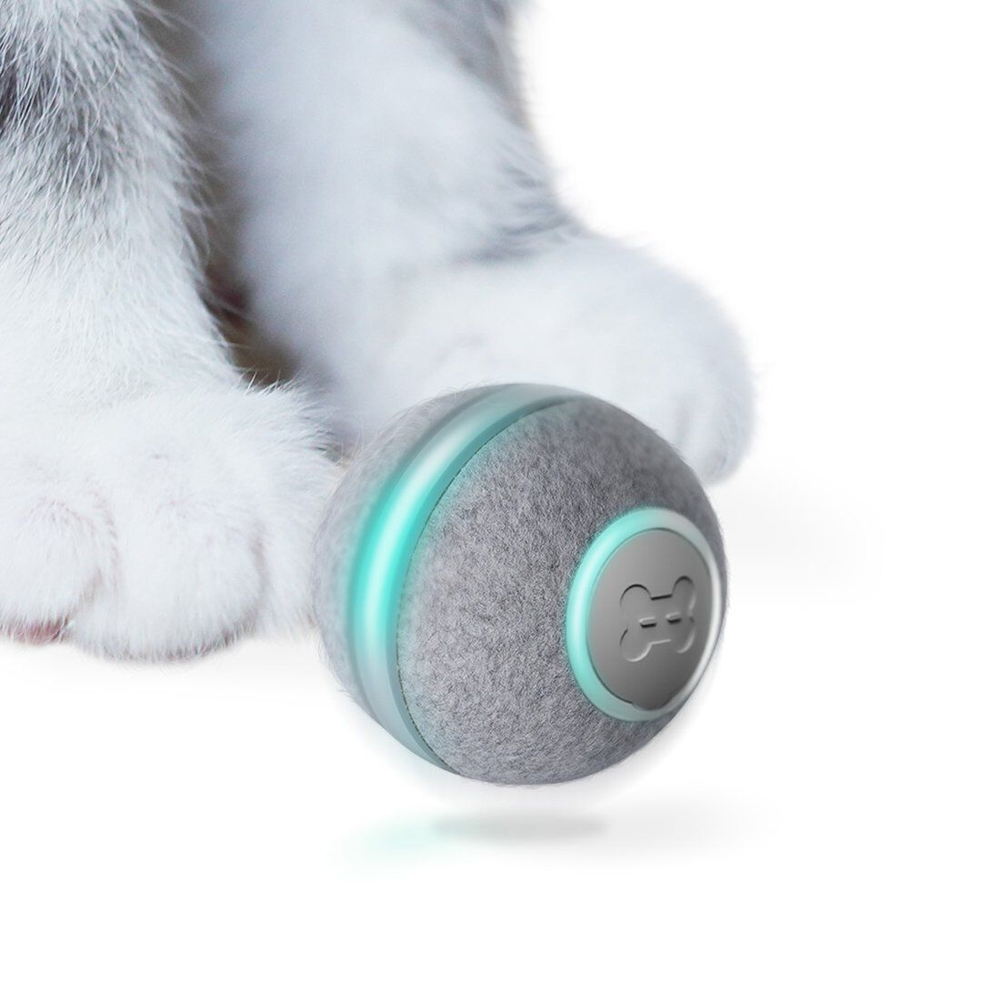 Cheerble - Balle Auto-Roulante Cheerble Ball pour Chats - Gris Image num&eacute;ro 3
