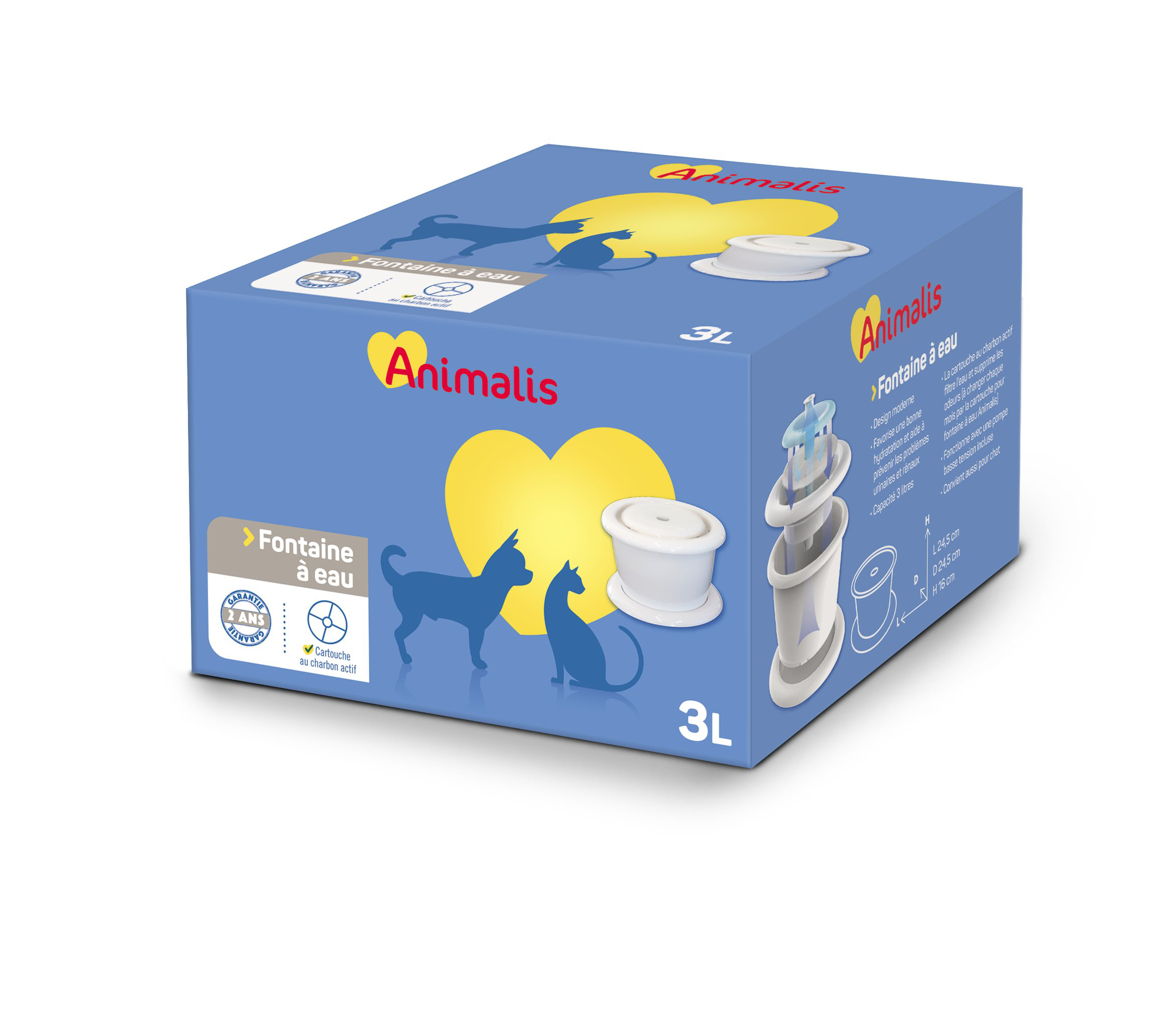 Animalis - Fontaine &agrave; Eau pour Chien - 3L Image num&eacute;ro 1