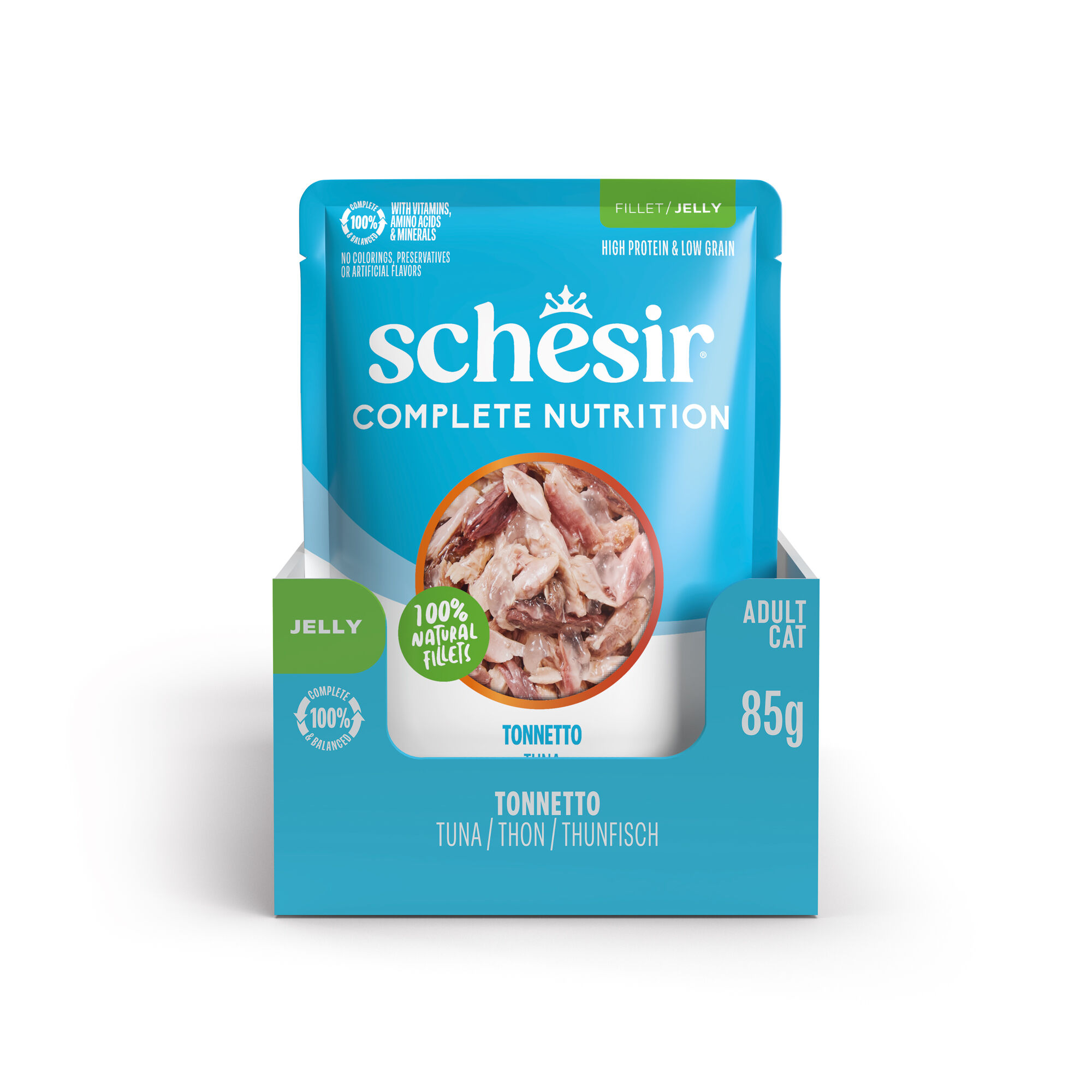Schesir - Sachet en Gel&eacute;e Complete Nutrition au Thon pour Chats - 85g Image num&eacute;ro 5