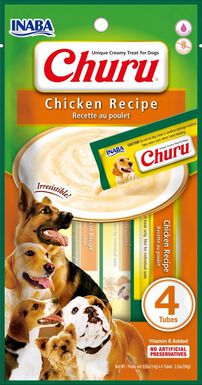 Inaba - Friandises Churu Recette au Poulet pour Chiens - 4x14g