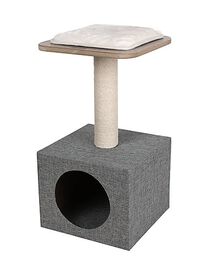 Wouapy - Arbre à Chat FOC Gris - 30X30X56,5 cm