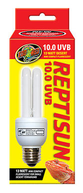 Zoomed - Ampoule Fluo Compact ReptiSun UVB 10.0 FSC-10M pour Terrarium - 13W