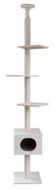Kerbl - Arbre à chat Ferdi blanc pour chats - 38x38x240 à 260 cm
