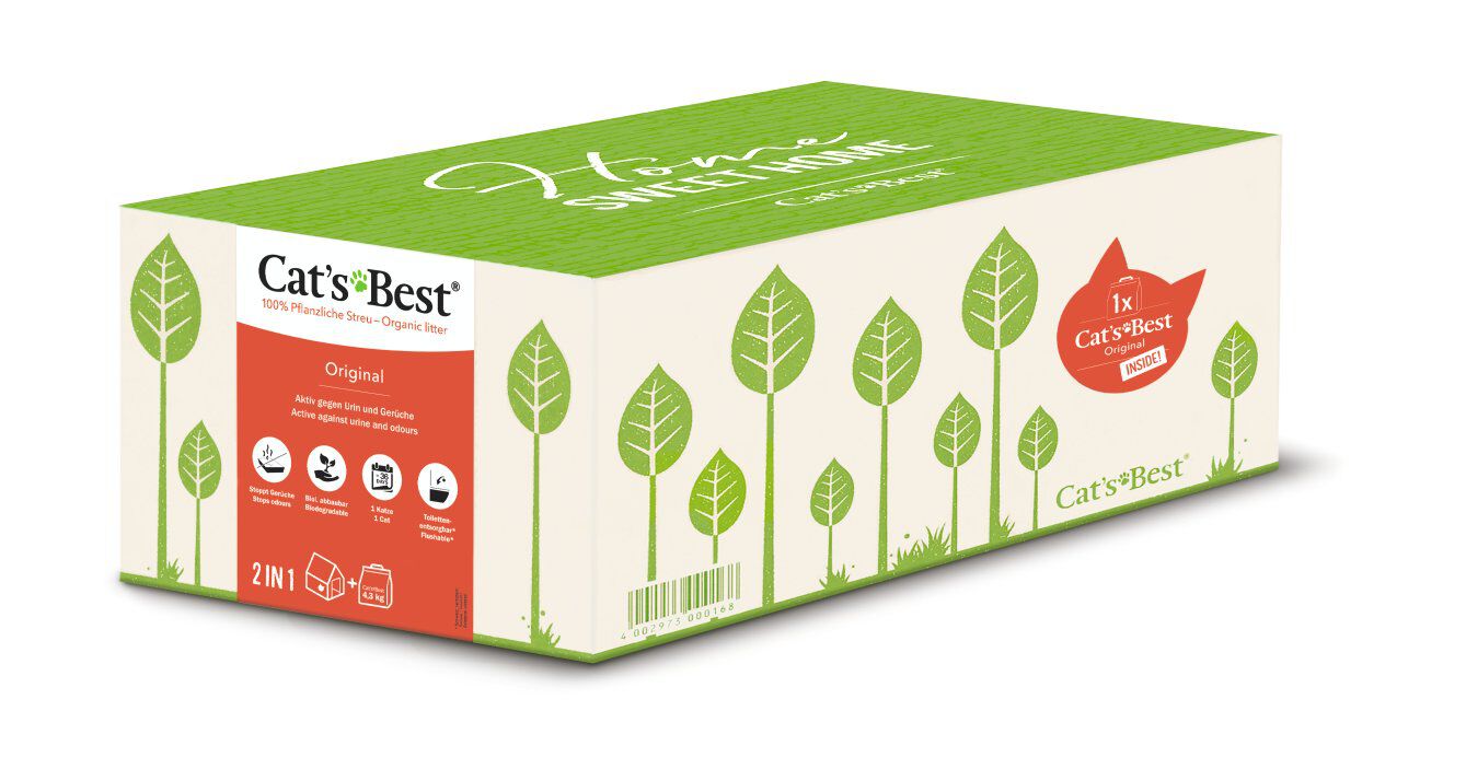Cat's Best - Maison Chat + Lit&egrave;re Cat's Best Original - 10L Image num&eacute;ro 3