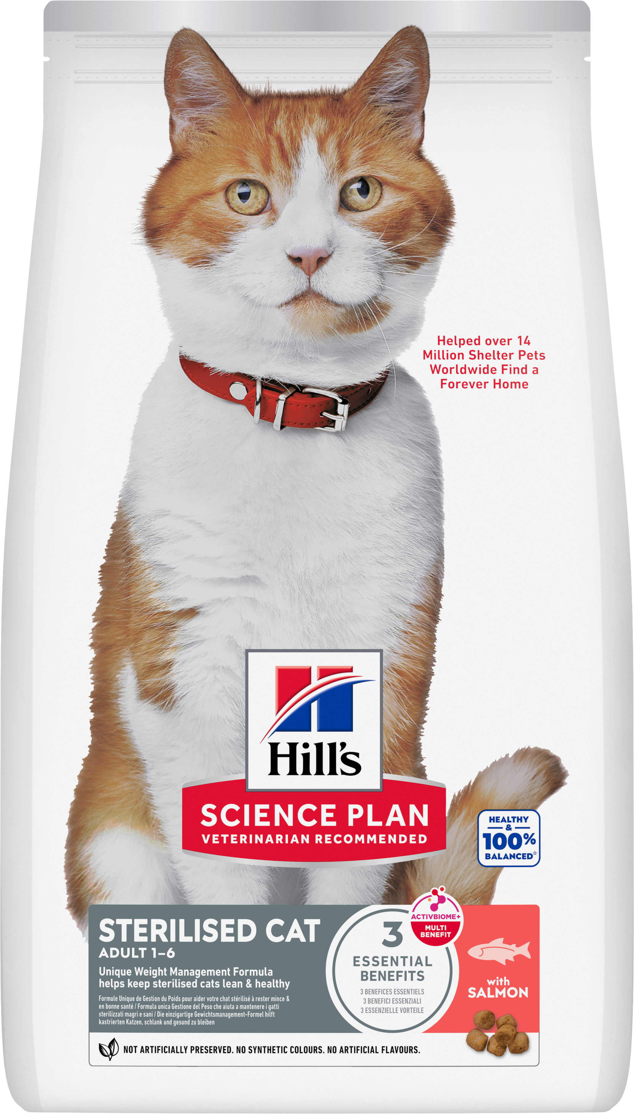 Hill's Science Plan - Croquettes Feline Adult Sterilised Cat  Saumon - 300g Image num&eacute;ro 1