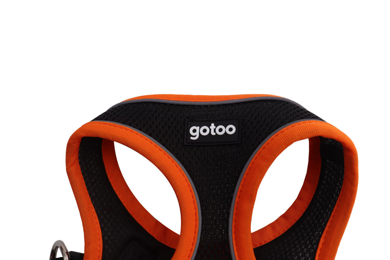 Gotoo - Harnais en Mesh Orange pour Chien - XS Image num&eacute;ro 5