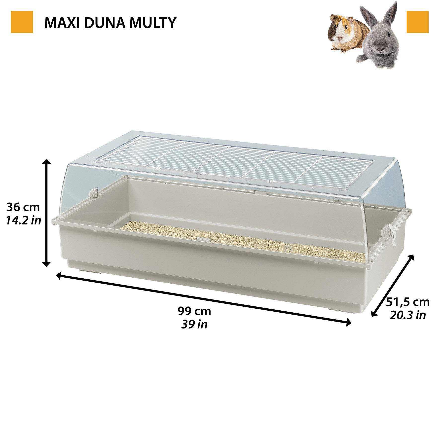 Ferplast - Cage Maxi Duna Multy pour Rongeurs - 51x99x36cm Image num&eacute;ro 3