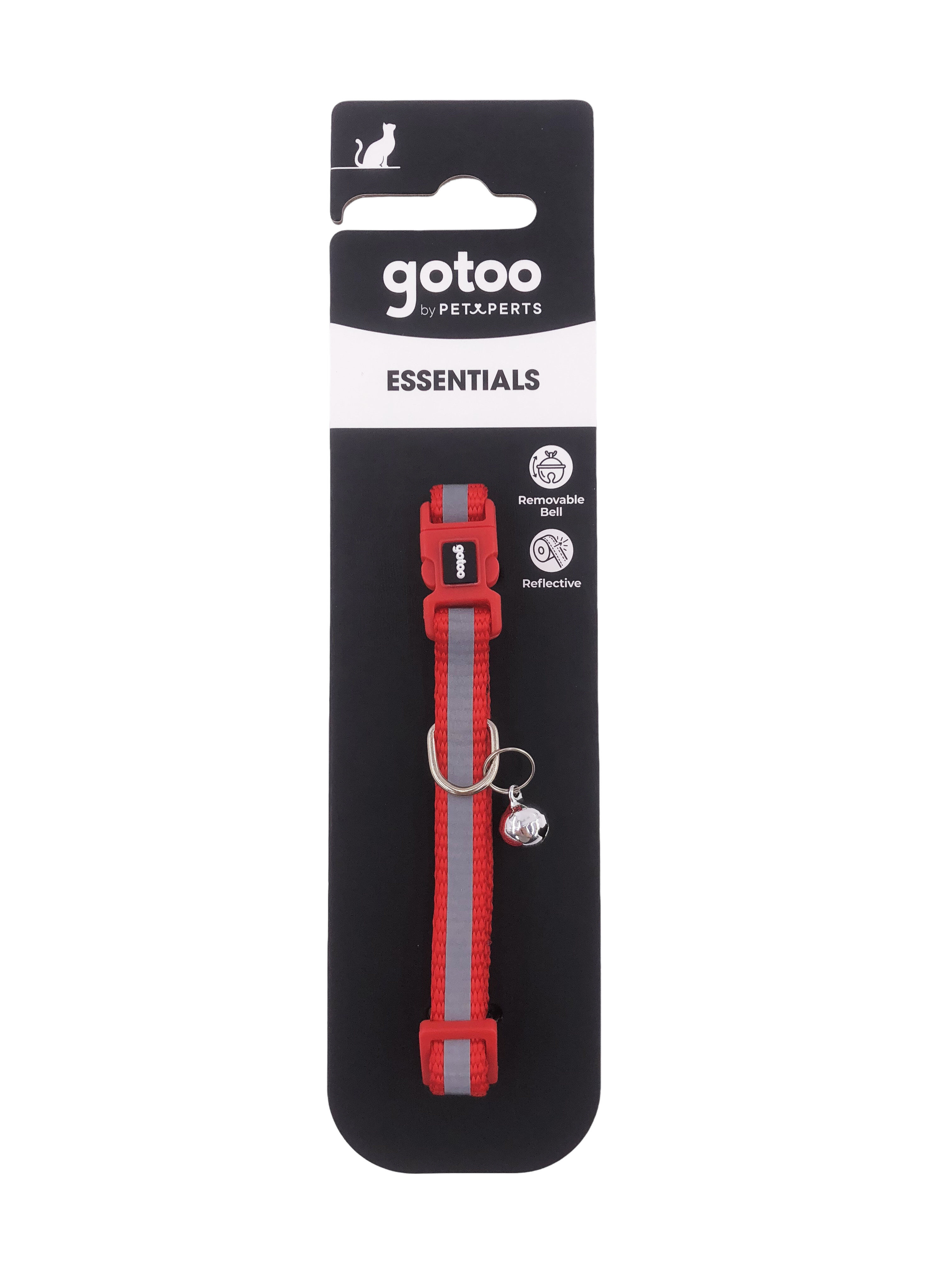 Gotoo - Collier en Nylon Premium  1x20-30cm pour Chat - Rouge Image num&eacute;ro 3