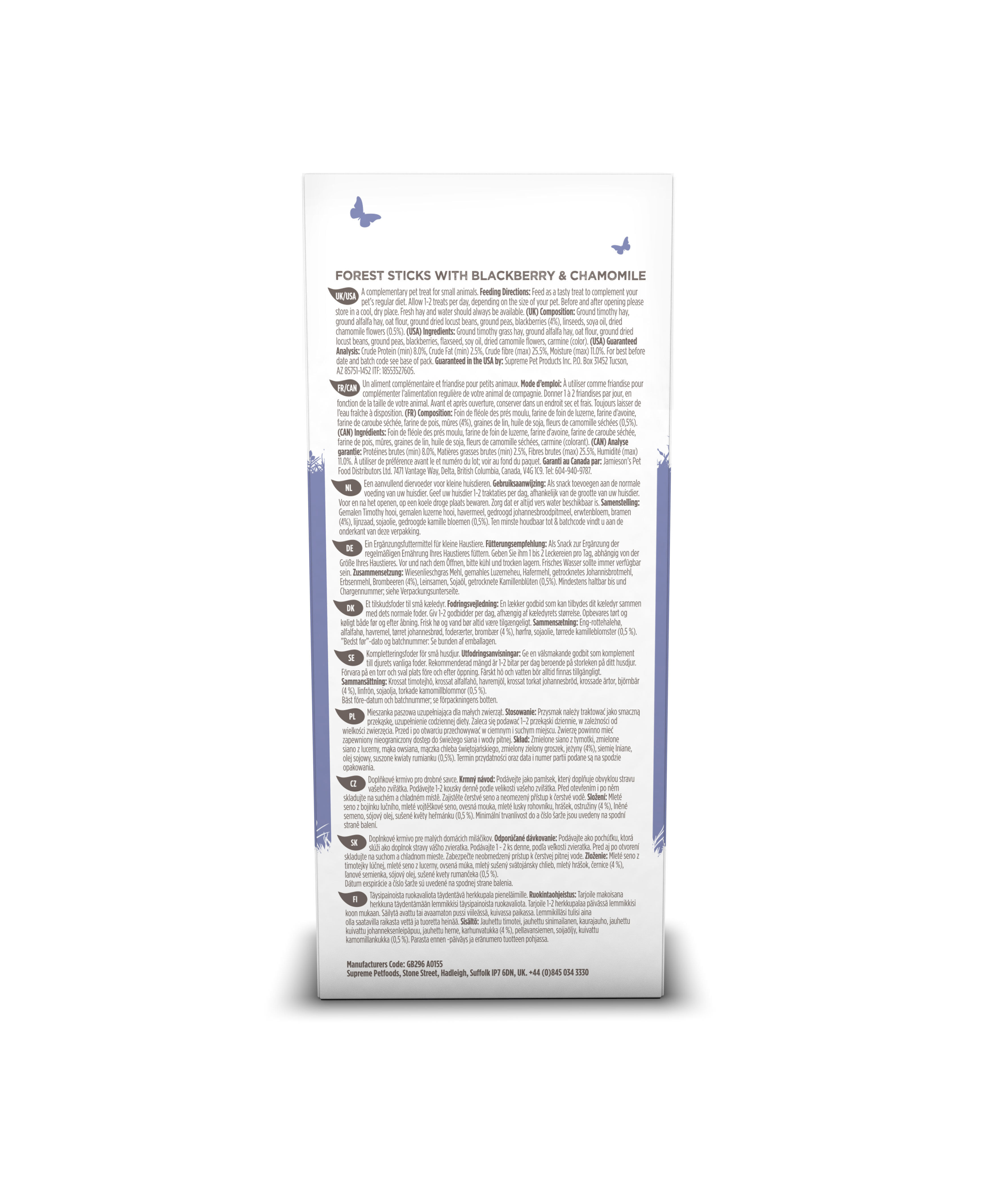 Supreme Science - Selective Naturals Forest Sticks pour Rongeurs - 60g Image num&eacute;ro 3