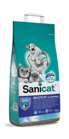 Sanicat - Litière Multicat Clumping Fresh Air pour Chats - 12L