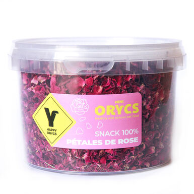 Orycs - Snack Naturel de Pétales de Rose pour Rongeurs - 50g